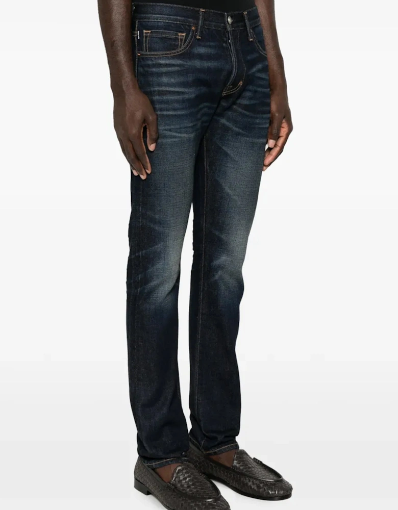 Selvedge Denim Slim Jeans Blue