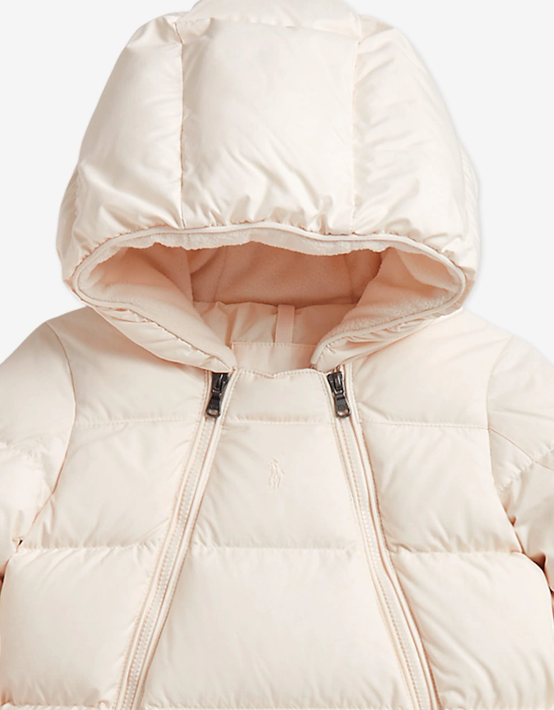 Ralph Lauren Baby Padded Snowsuit in Ivory