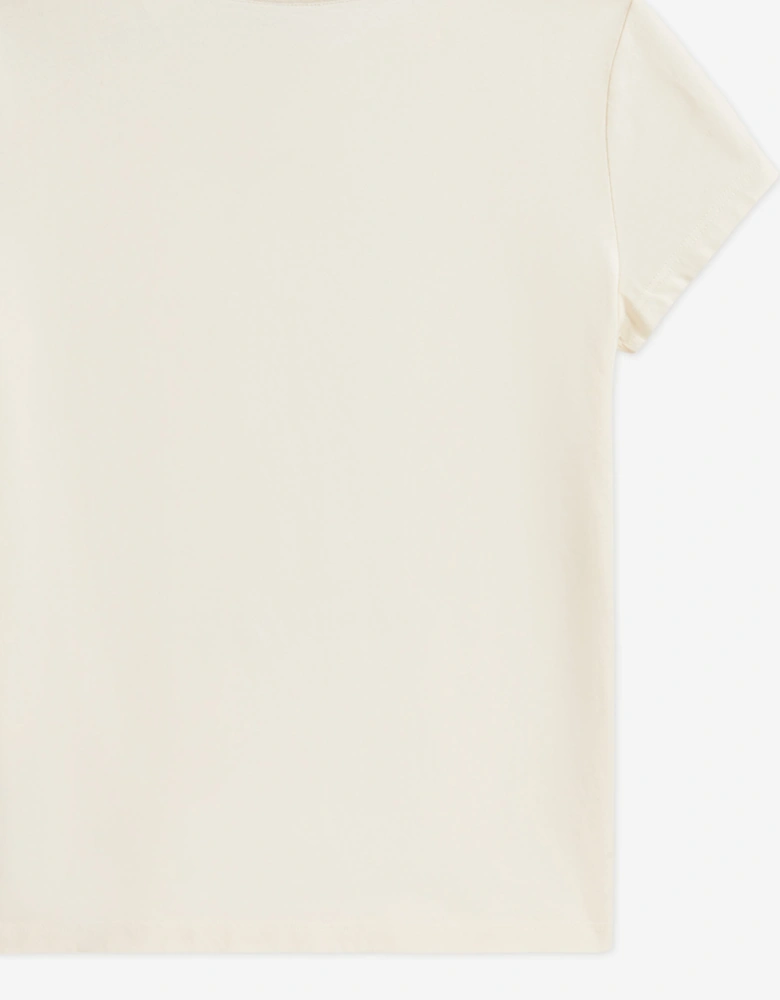 Ralph Lauren Girls Polo Bear T-Shirt in Ivory