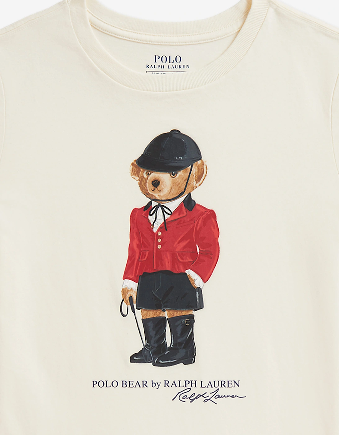 Ralph Lauren Girls Polo Bear T-Shirt in Ivory
