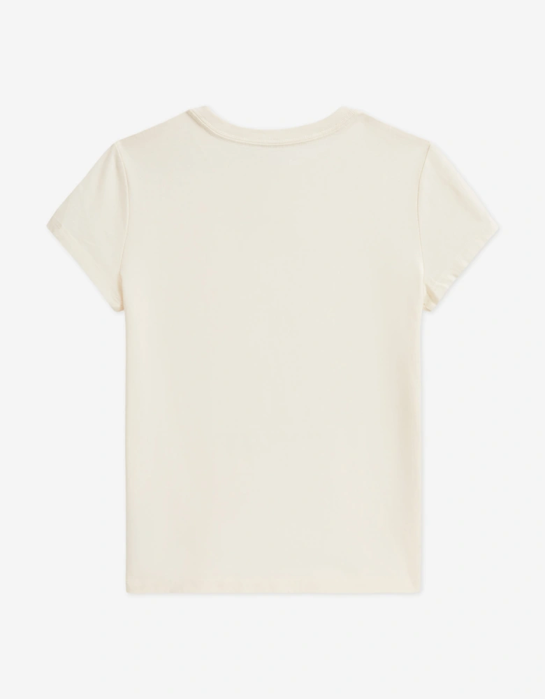 Ralph Lauren Girls Polo Bear T-Shirt in Ivory