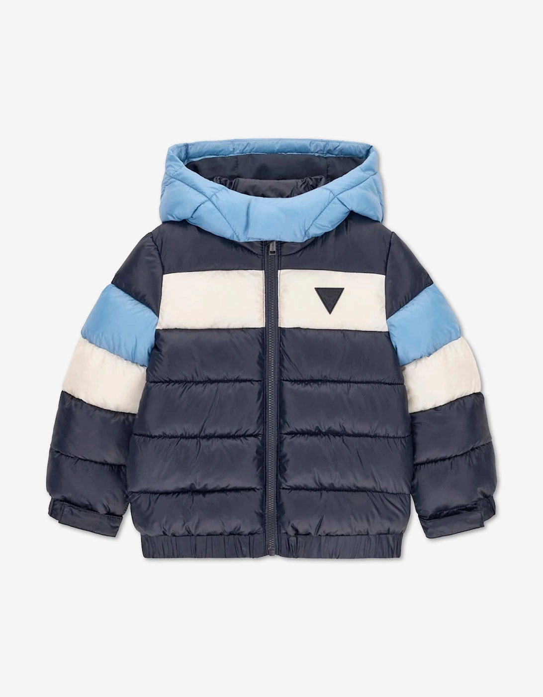 Guess Boys Hooded Puffer Jacket in Navy