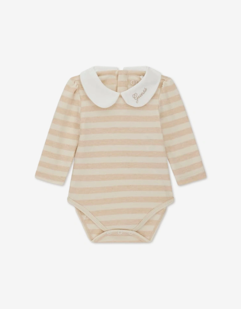 Guess Baby Girls Dress Set in Beige