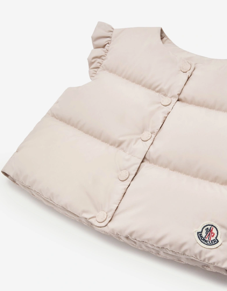 Moncler Enfant Baby Girls Down Padded Olivia Gilet in Pink