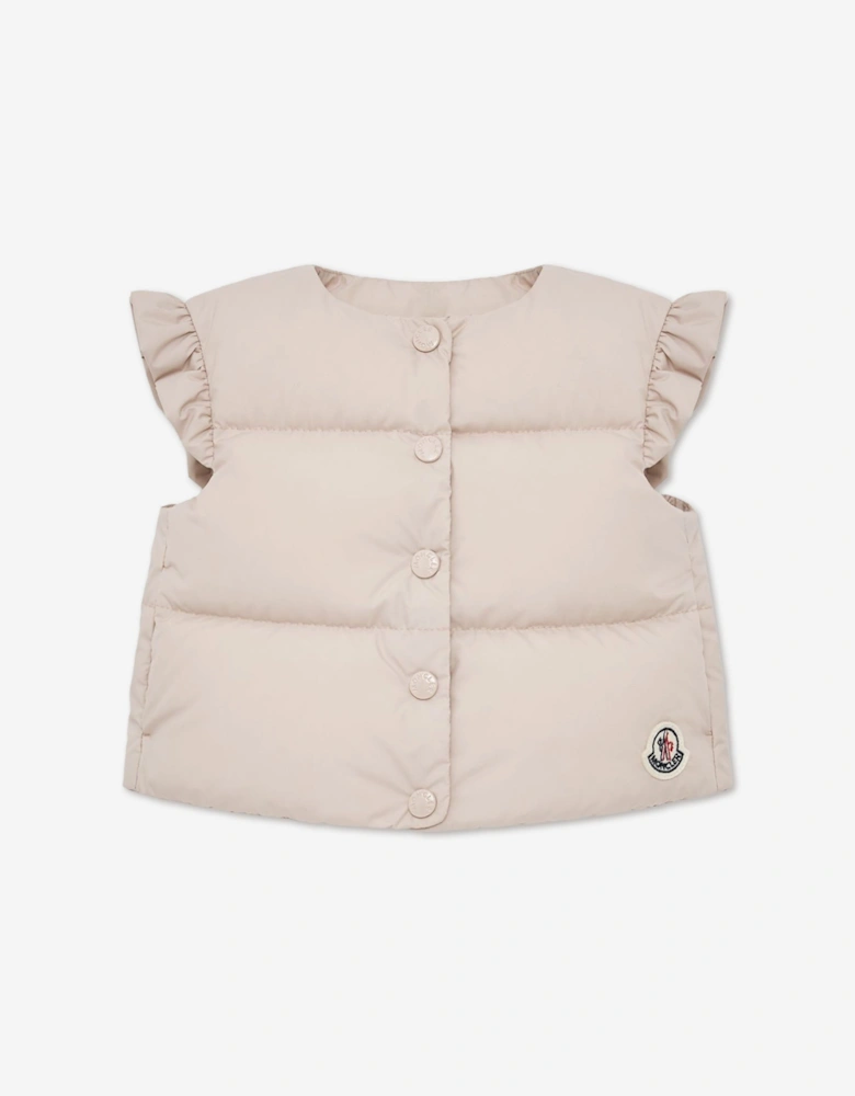Moncler Enfant Baby Girls Down Padded Olivia Gilet in Pink