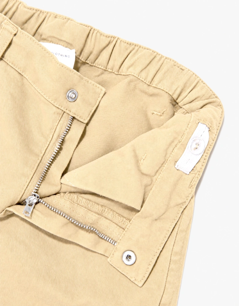 Childsplay Basics Boys Gabardine Cargo Trousers in Beige