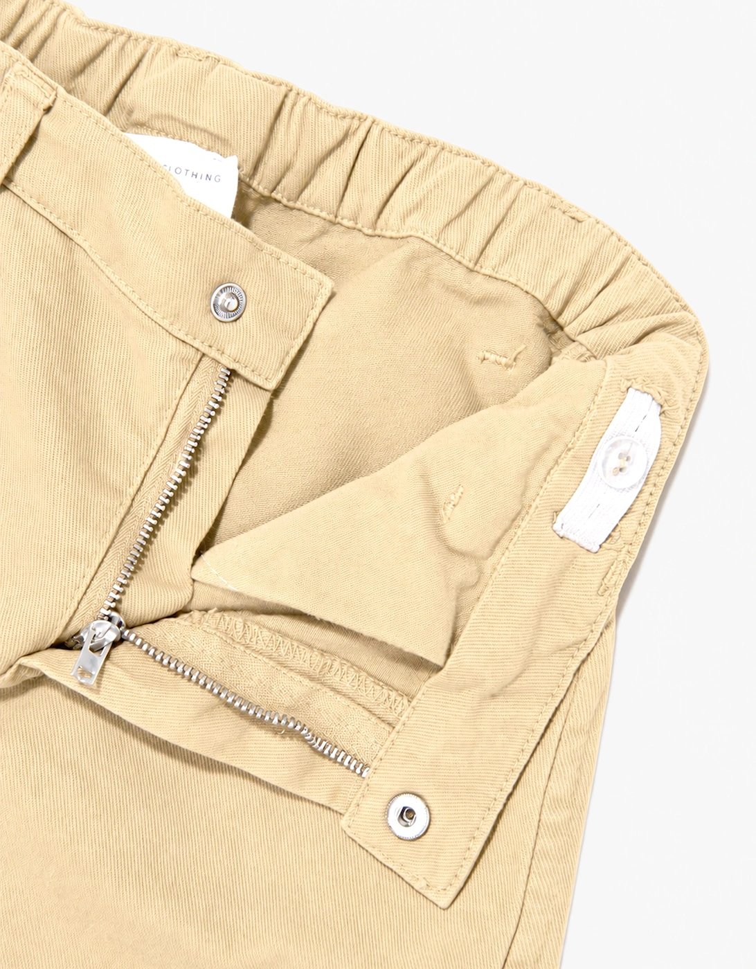Childsplay Basics Boys Gabardine Cargo Trousers in Beige