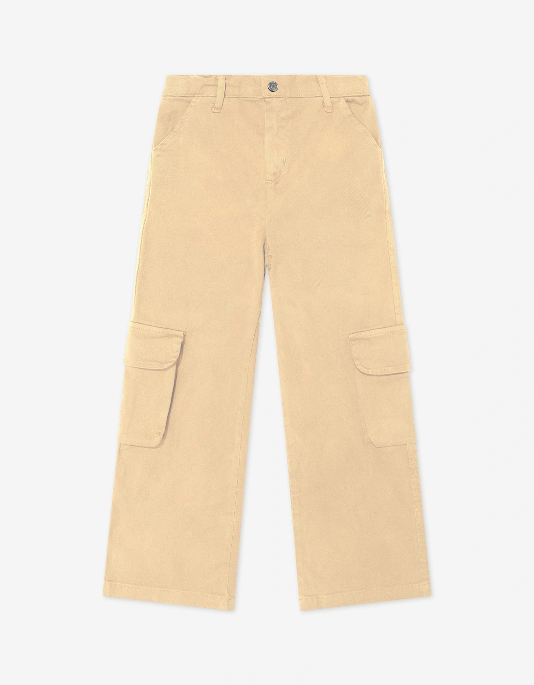 Childsplay Basics Boys Gabardine Cargo Trousers in Beige