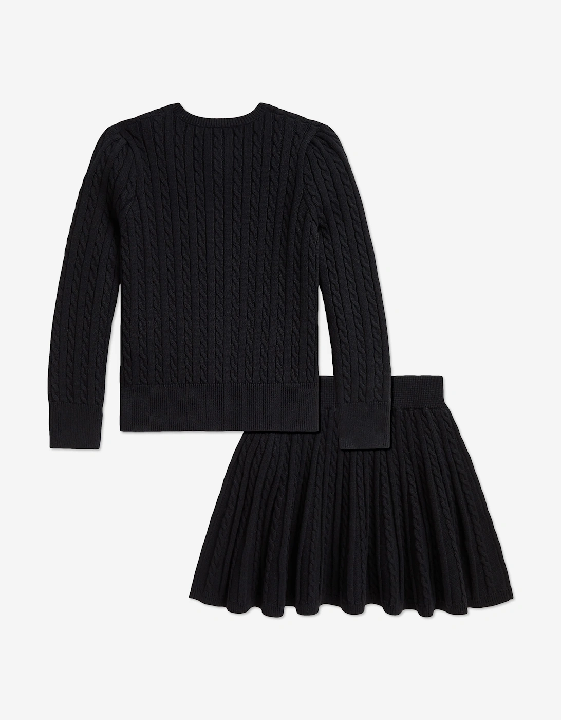 Ralph Lauren Girls Cotton Skirt Set in Black