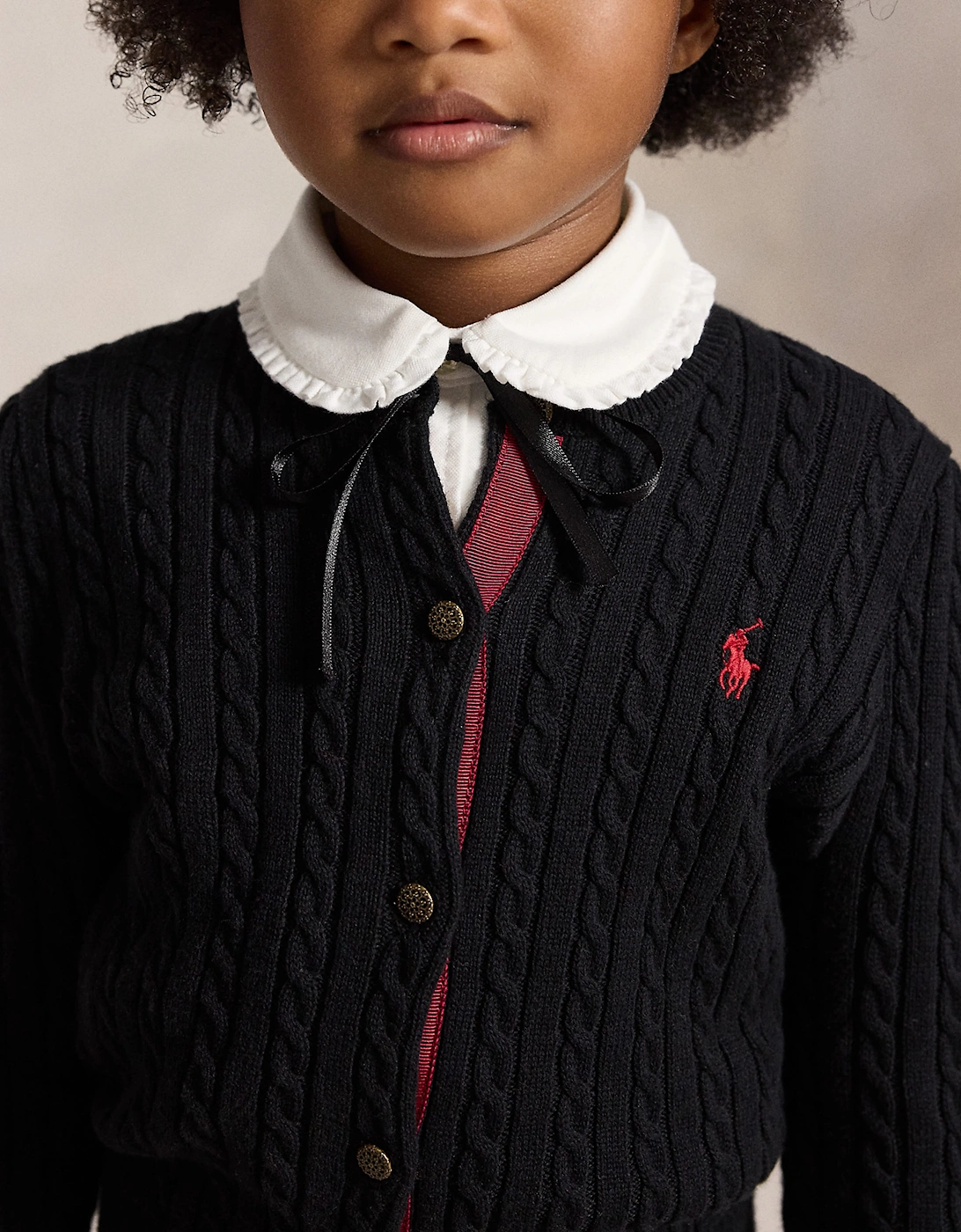 Ralph Lauren Girls Cotton Skirt Set in Black
