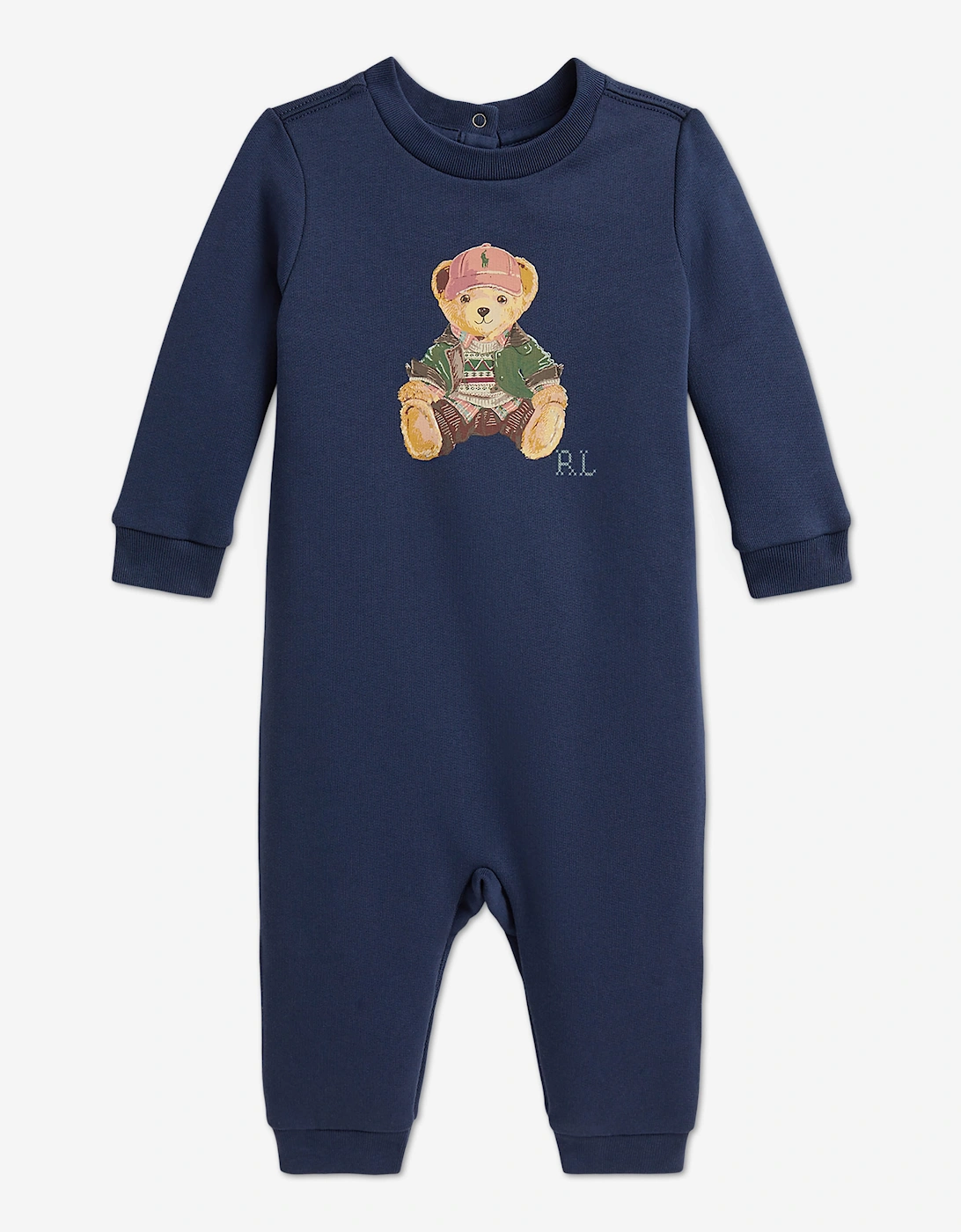 Ralph Lauren Baby Boys Polo Bear Romper in Navy