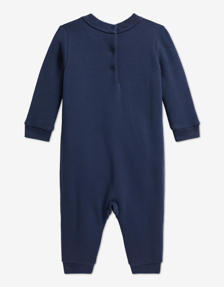 Ralph Lauren Baby Boys Polo Bear Romper in Navy