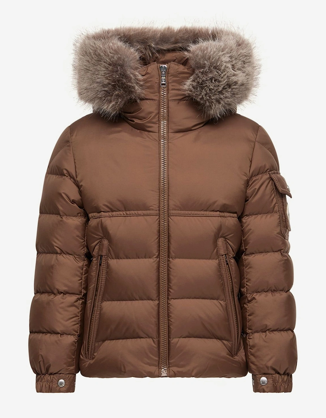 Moncler Enfant Boys Down Padded New Byronf Jacket in Brown