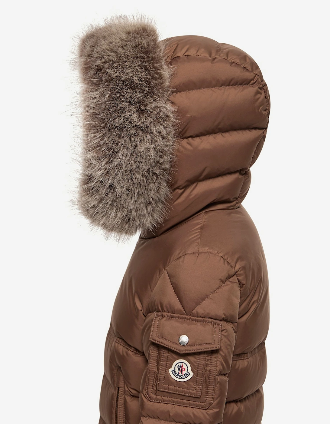 Moncler Enfant Boys Down Padded New Byronf Jacket in Brown