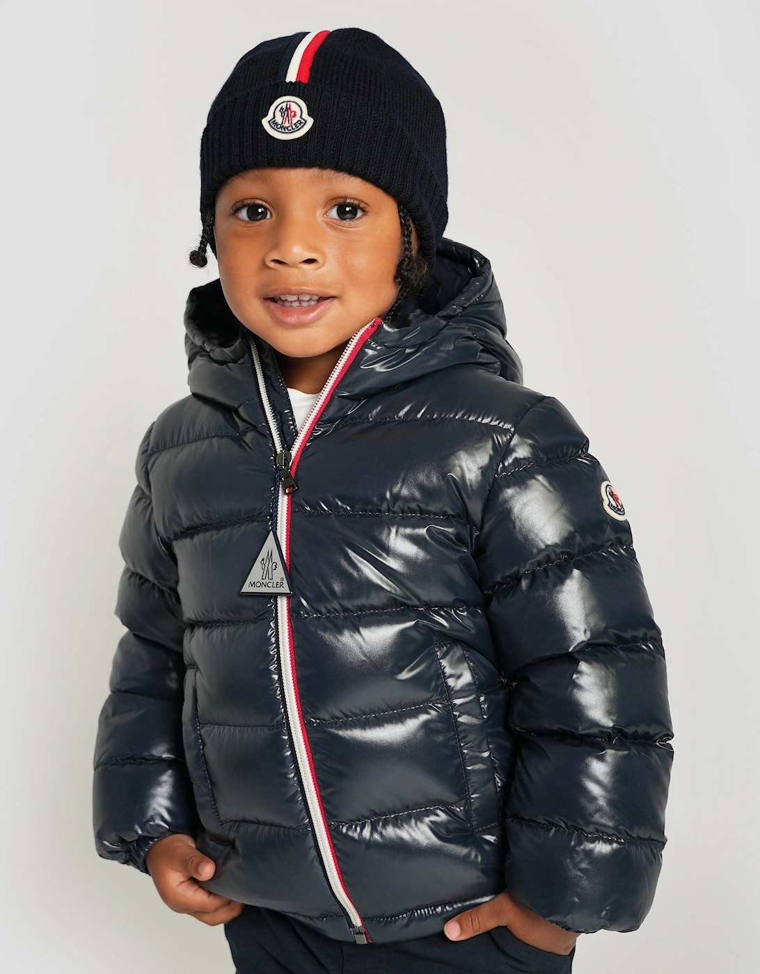 Moncler Enfant Baby Boys Down Padded New Aubert Jacket in Navy