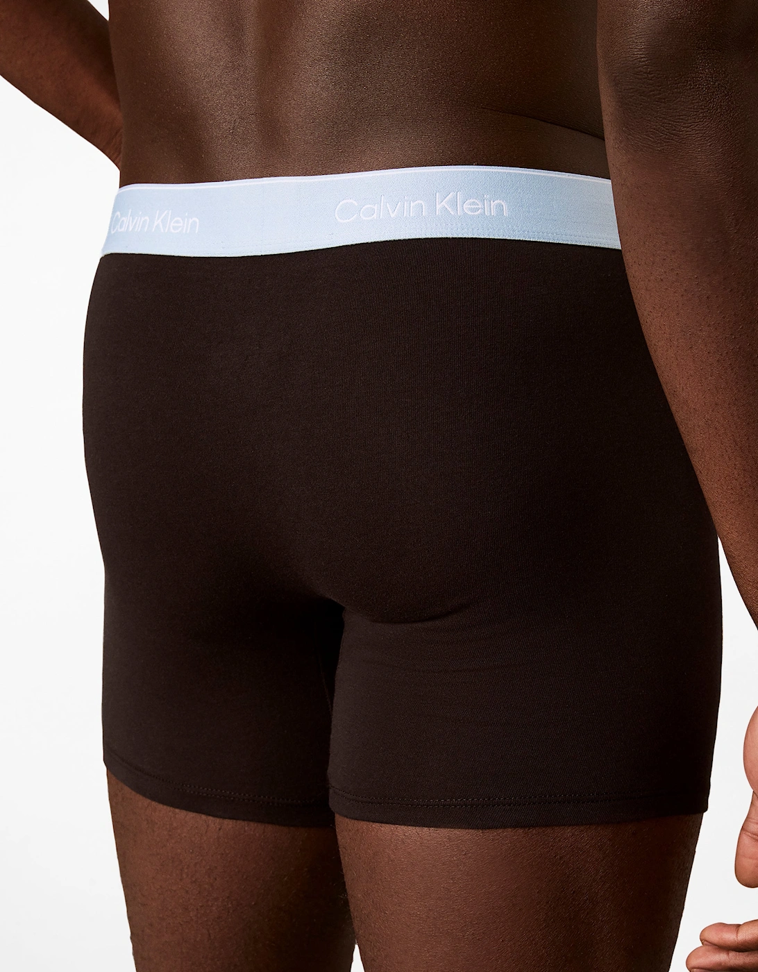Calvin Klein 3 Pack Icon Cotton Stretch Mens Boxer Briefs - Black/Rio Red/Forget Me Not