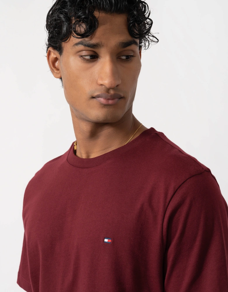 Tommy Hilfiger Essential Seasonal Regular Fit Solid Mens T-Shirt - Burgundy