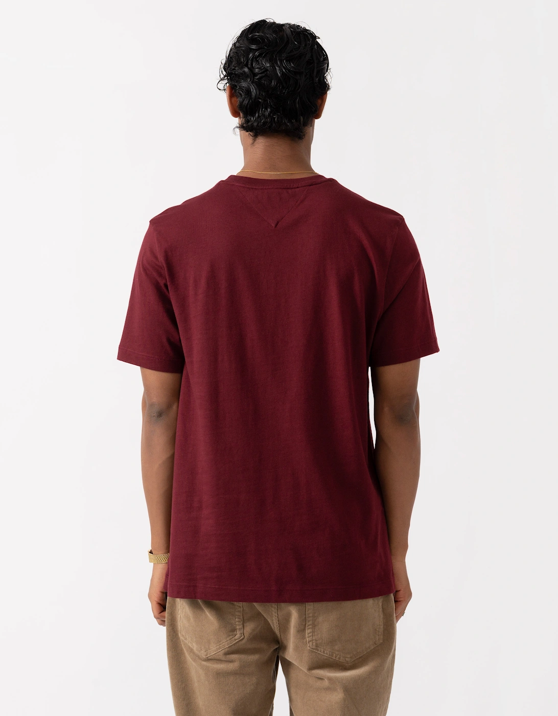 Tommy Hilfiger Essential Seasonal Regular Fit Solid Mens T-Shirt - Burgundy
