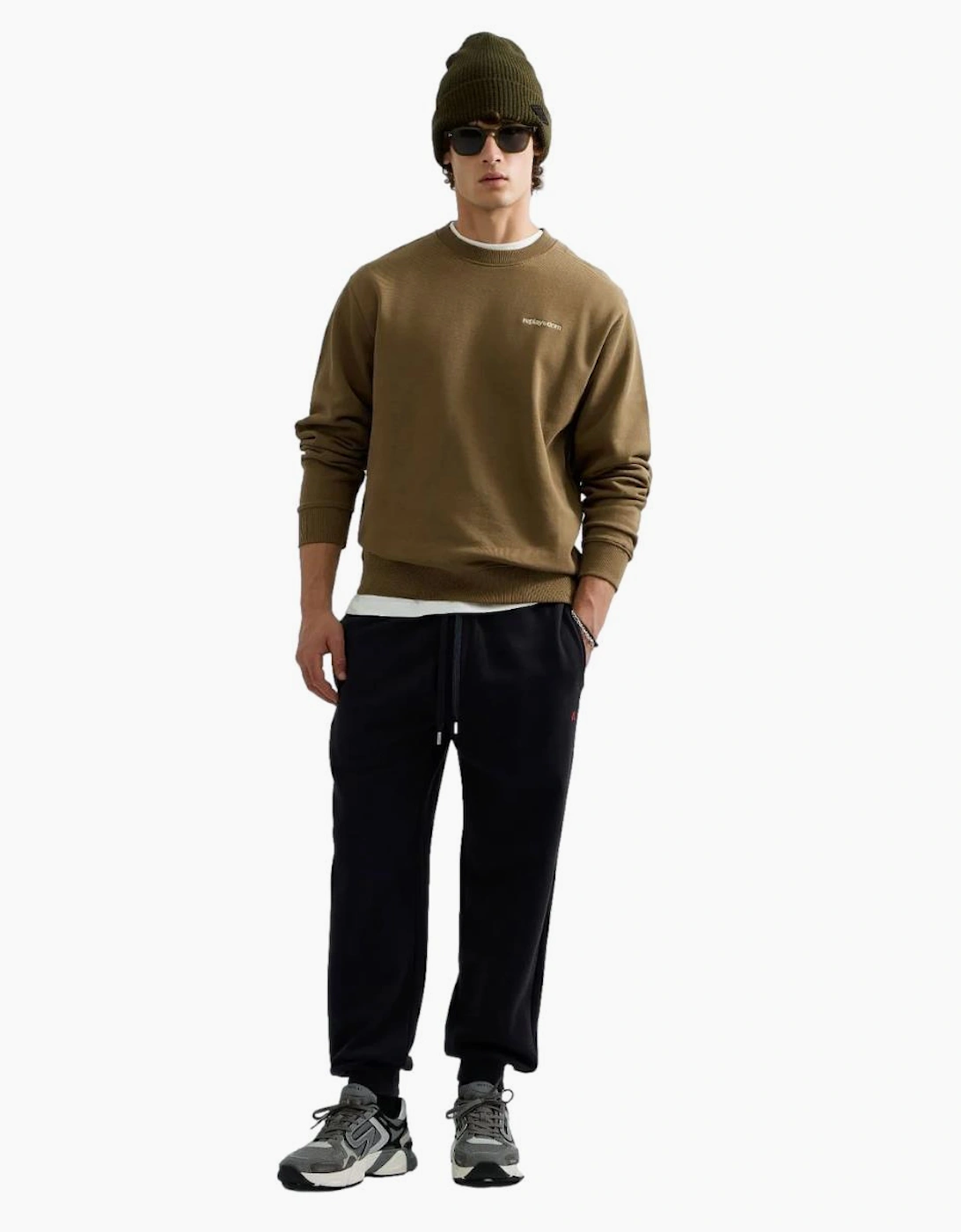 Replay DNM Crew Neck Sweatshirt C04T Mud