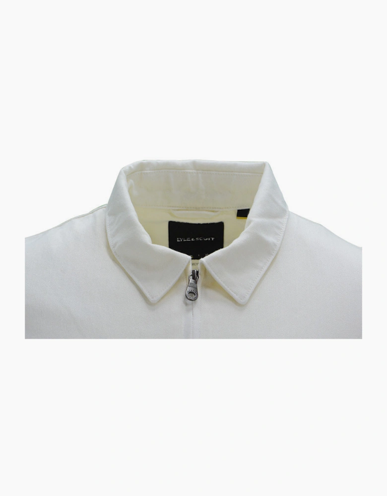 Lyle and Scott Mens Jackets RETRO Long Sleeve Casual Summer Classic Coat White