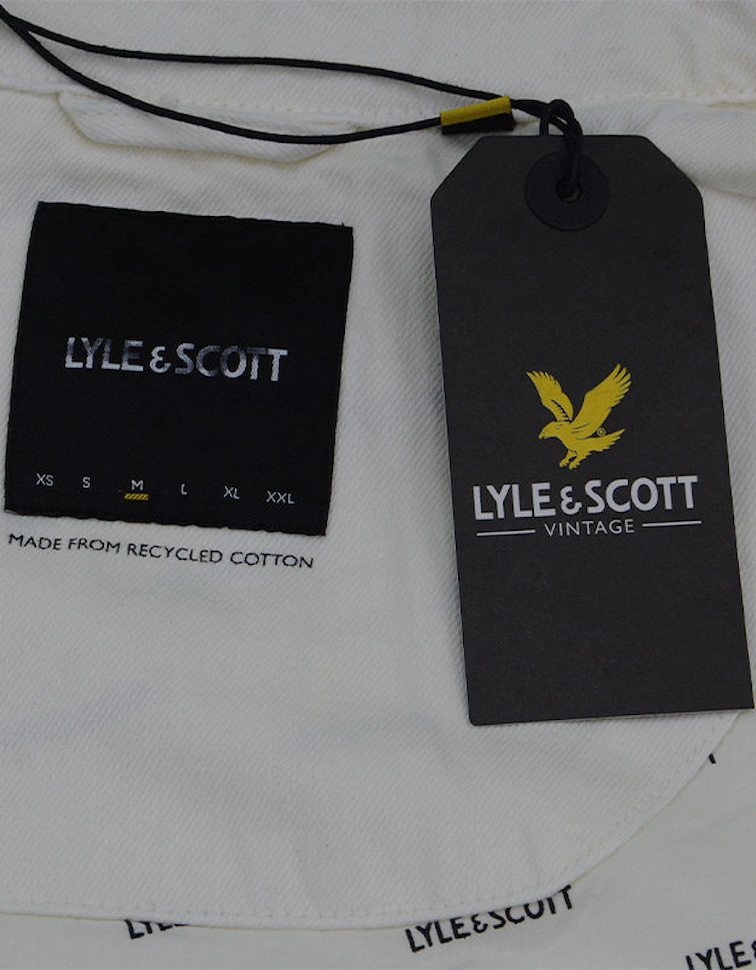 Lyle and Scott Mens Jackets RETRO Long Sleeve Casual Summer Classic Coat White