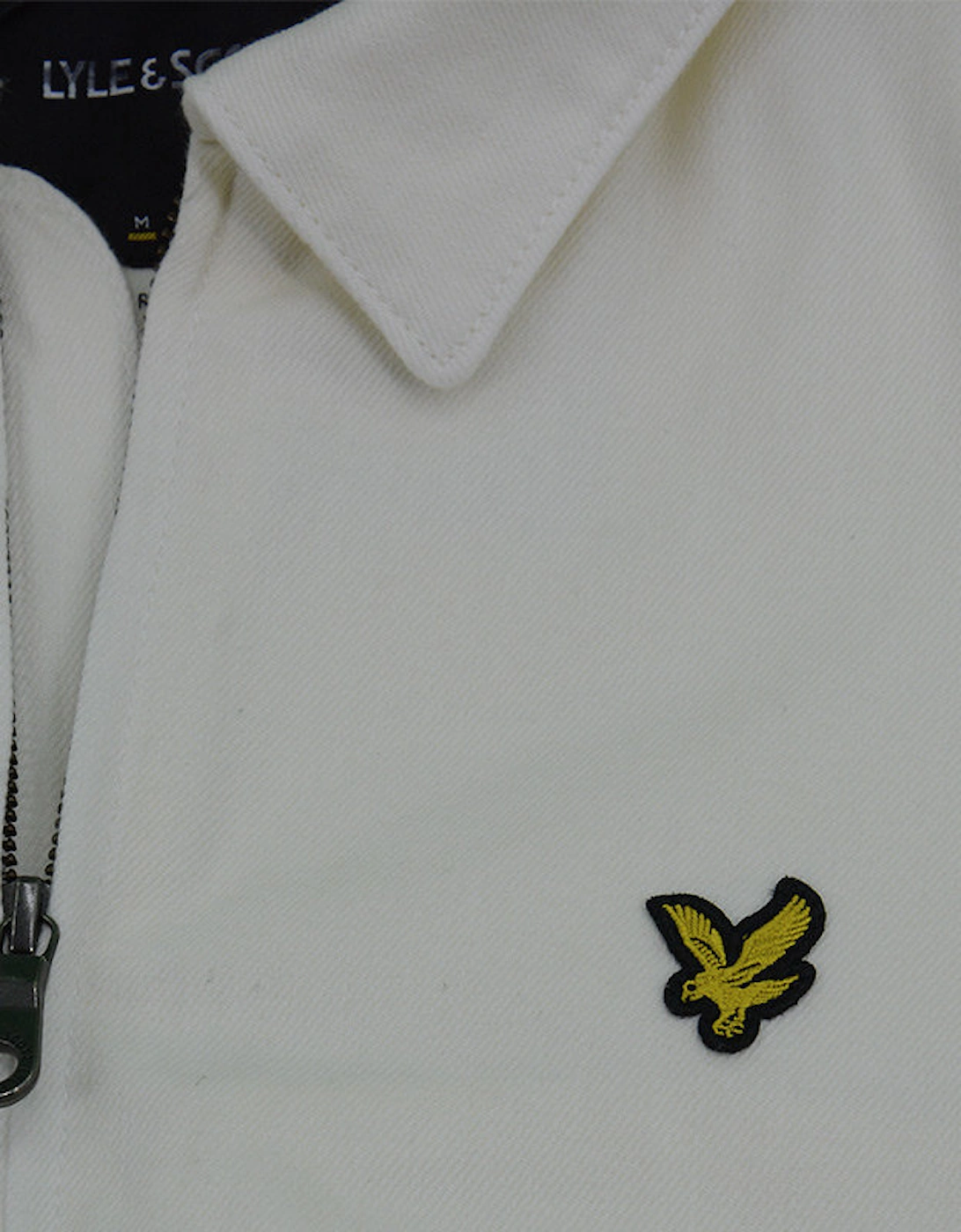 Lyle and Scott Mens Jackets RETRO Long Sleeve Casual Summer Classic Coat White