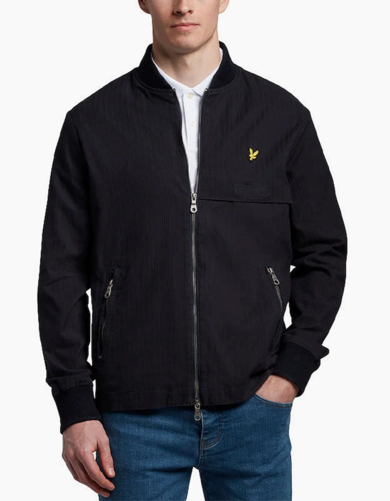 Lyle & Scott Mens Bomber Jacket Over Shirt RETRO Top Summer Outwear Zip Coat