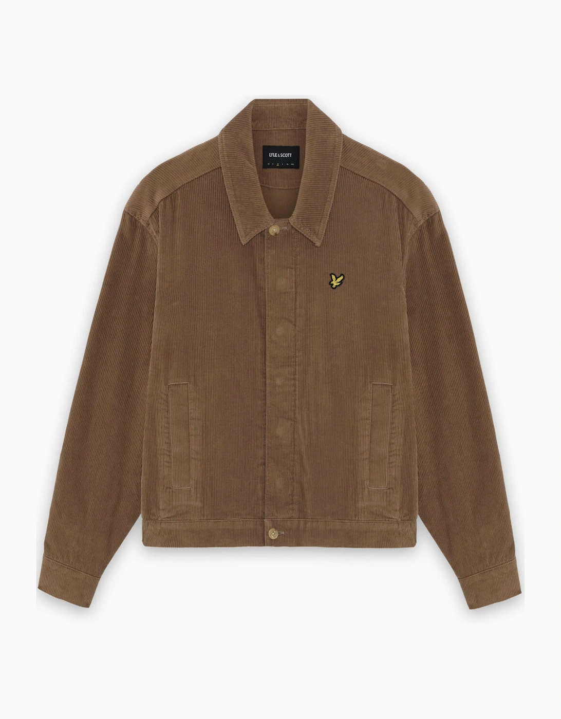 Lyle & Scott Cord Collar Jacket Mulled Taupe