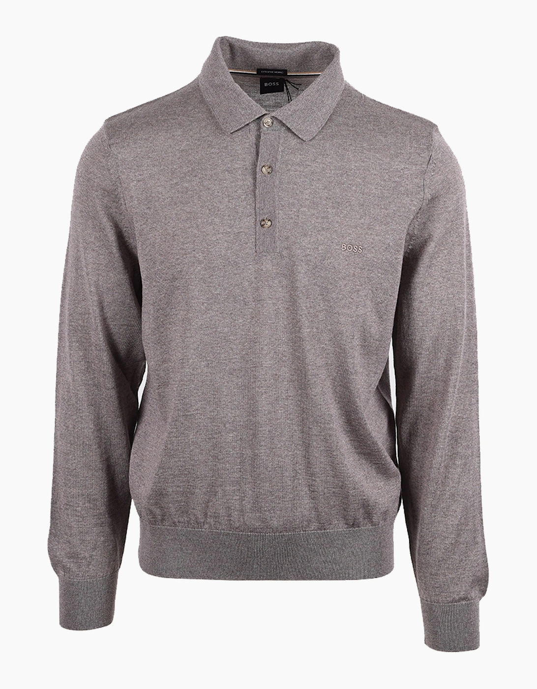 Men's Boss Black BOSS H LANCIONE POLO OPEN BROWN - Grey - Size: 38
