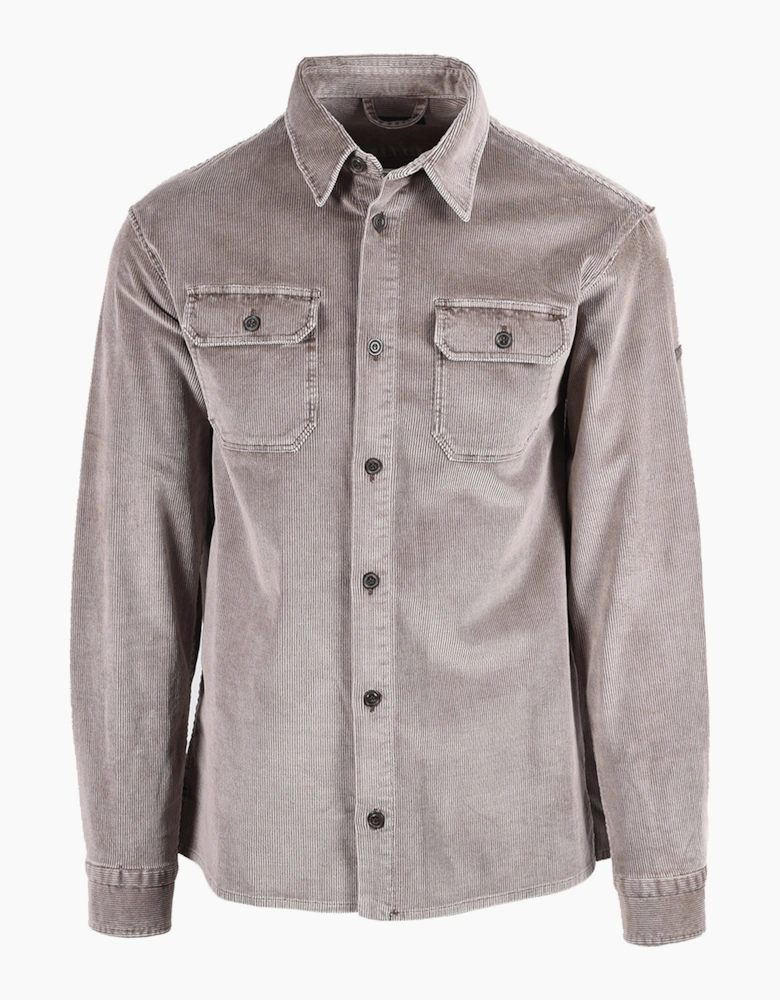 PAUL AND SHARK CORDUROY OVERSHIRT STONE