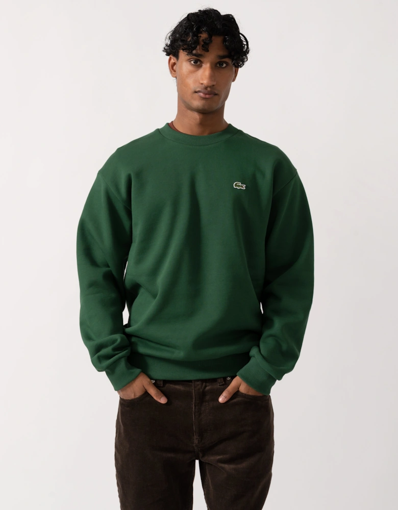 Lacoste Fleece Mens Classic Fit Sweater - Pine Green 132