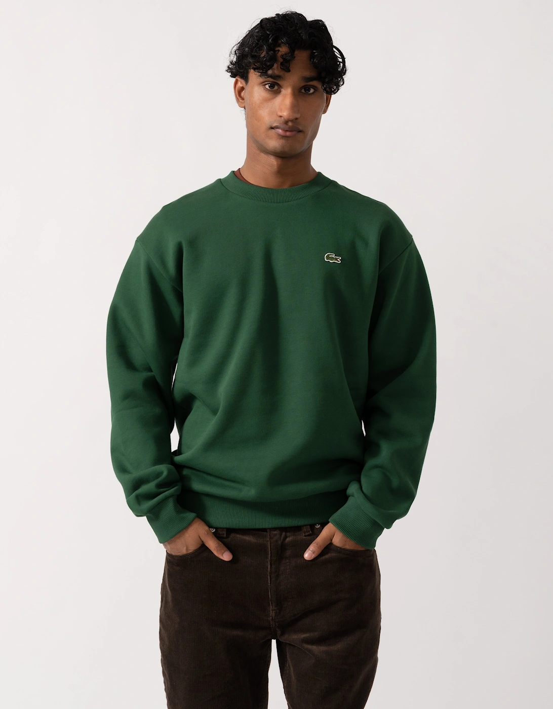 Lacoste Fleece Mens Classic Fit Sweater - Pine Green 132