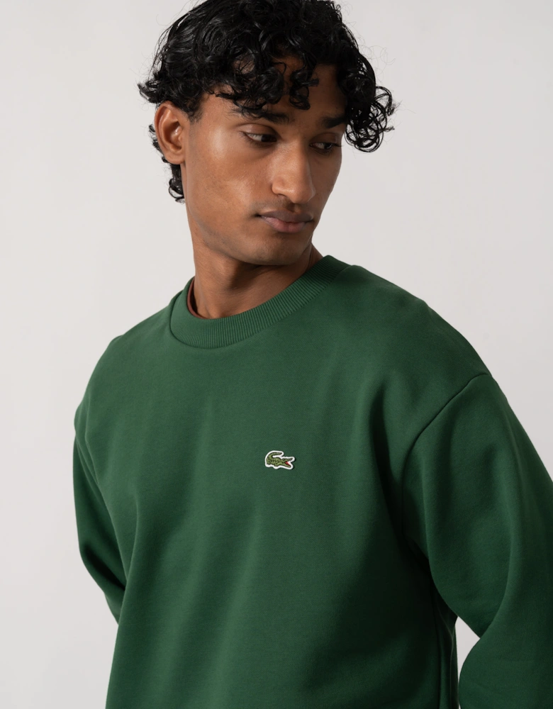 Lacoste Fleece Mens Classic Fit Sweater - Pine Green 132