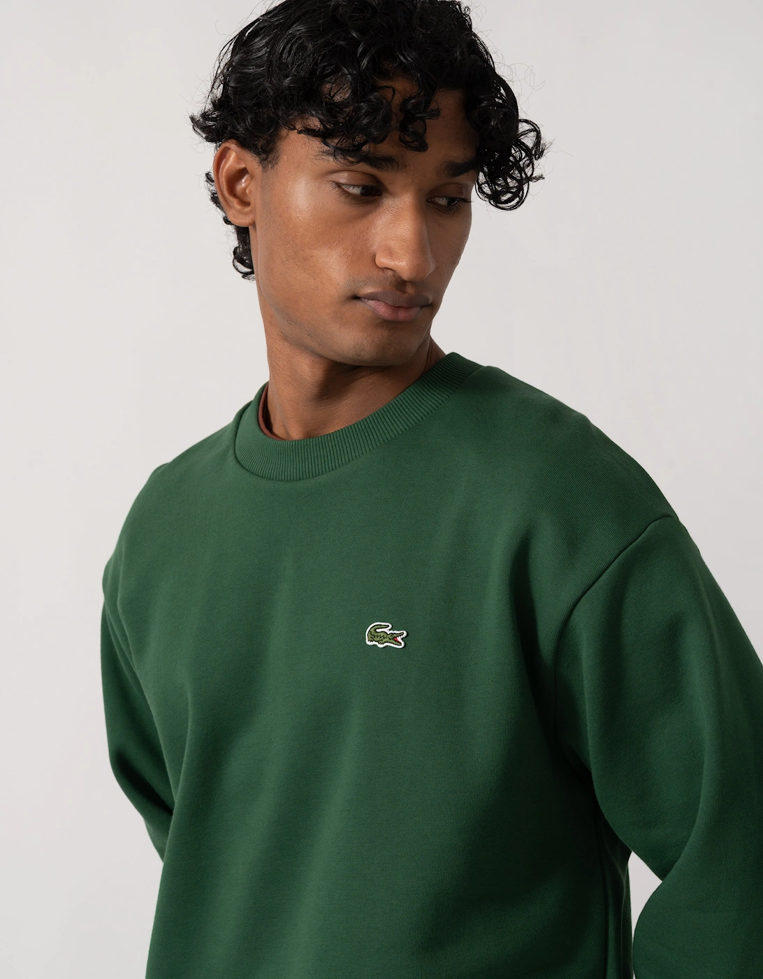 Lacoste Fleece Mens Classic Fit Sweater - Pine Green 132