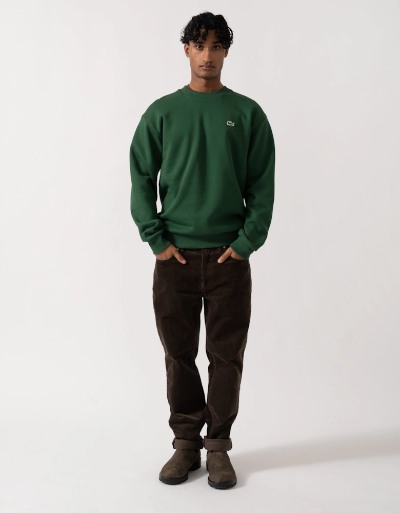 Lacoste Fleece Mens Classic Fit Sweater - Pine Green 132