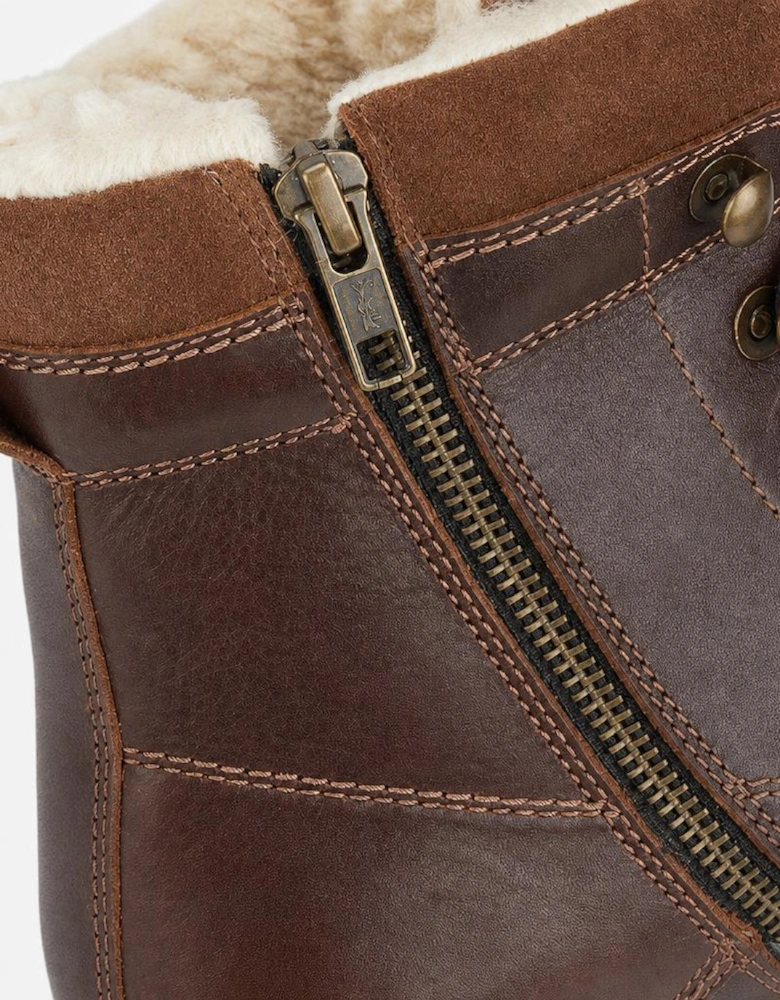 Woodland LILA Womens Ankle Boots Dark Brown