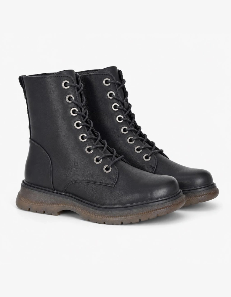 Cipriata ANNETTA Womens Mid Calf Boots Black Matt