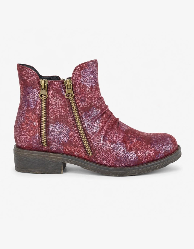 Cipriata AGATINA Womens Ankle Boots Burgundy