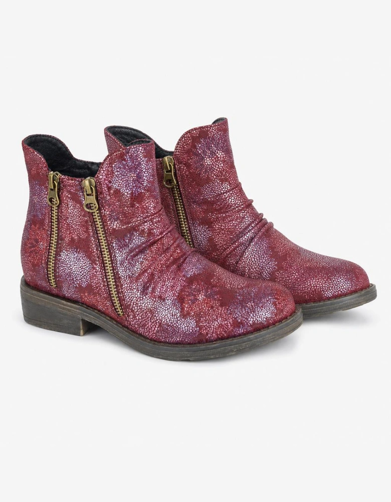 Cipriata AGATINA Womens Ankle Boots Burgundy