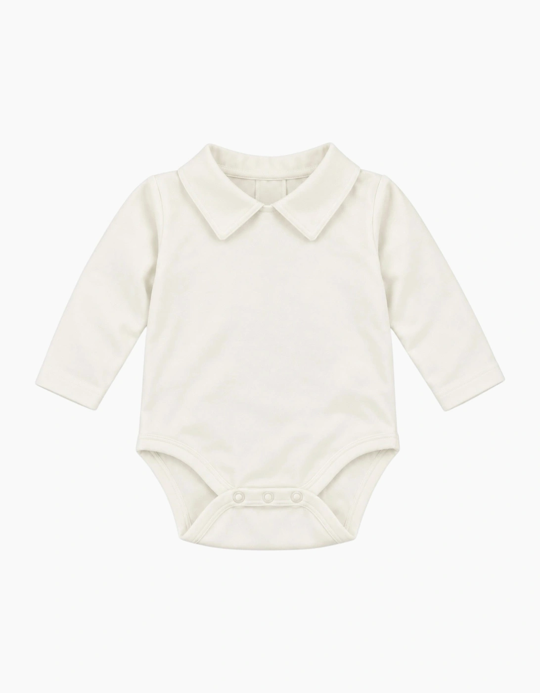 Cream Collared Cotton Body Vest
