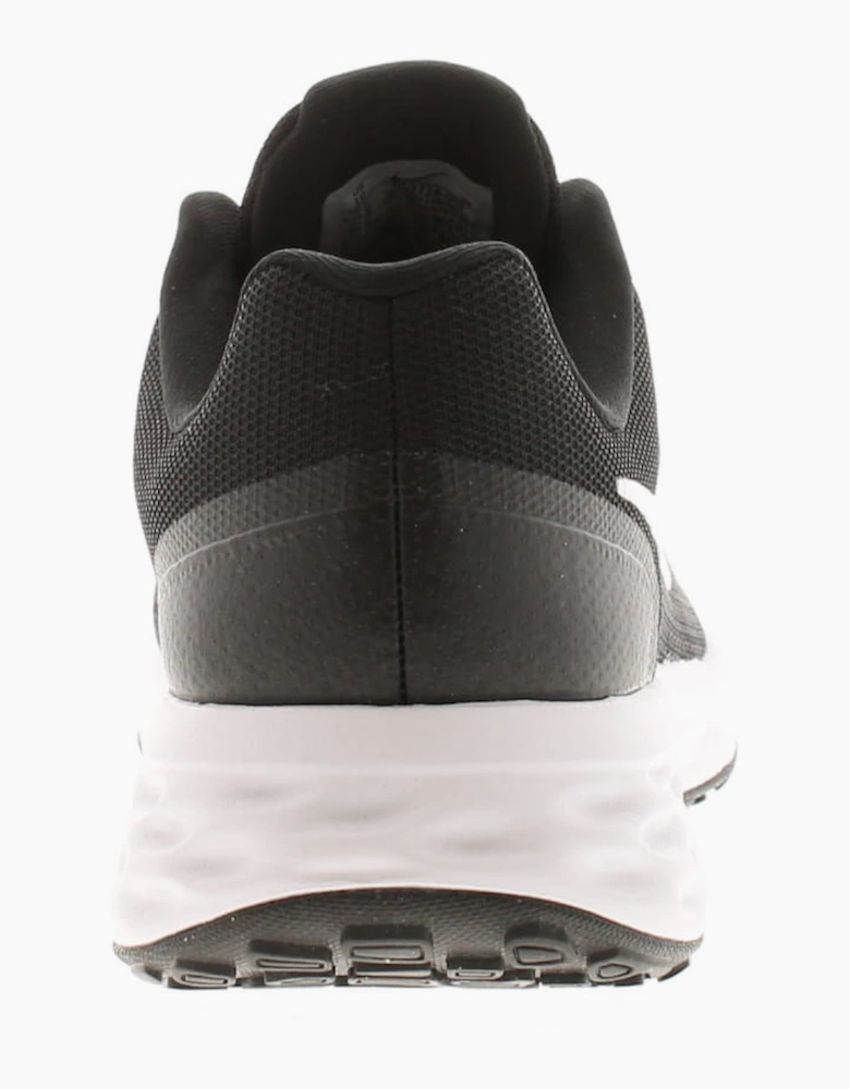 Nike Mens Running Trainers revolution 6 next na Lace Up black white UK Size