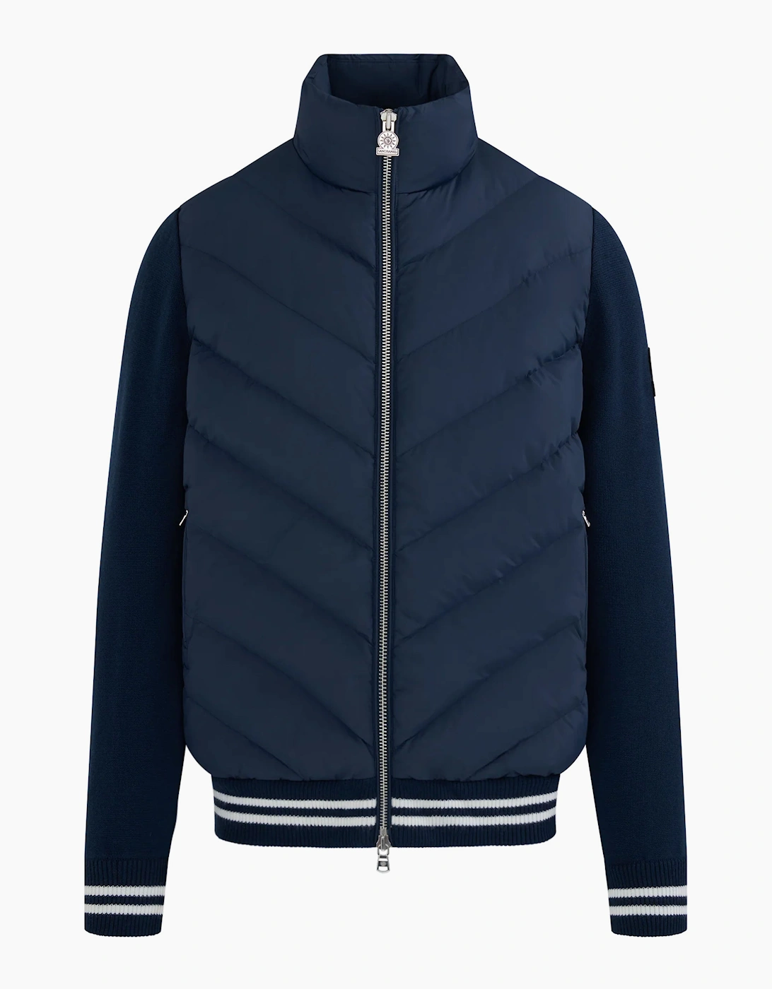 SANDBANKS HYBRID PUFFER CARDIGAN | NAVY