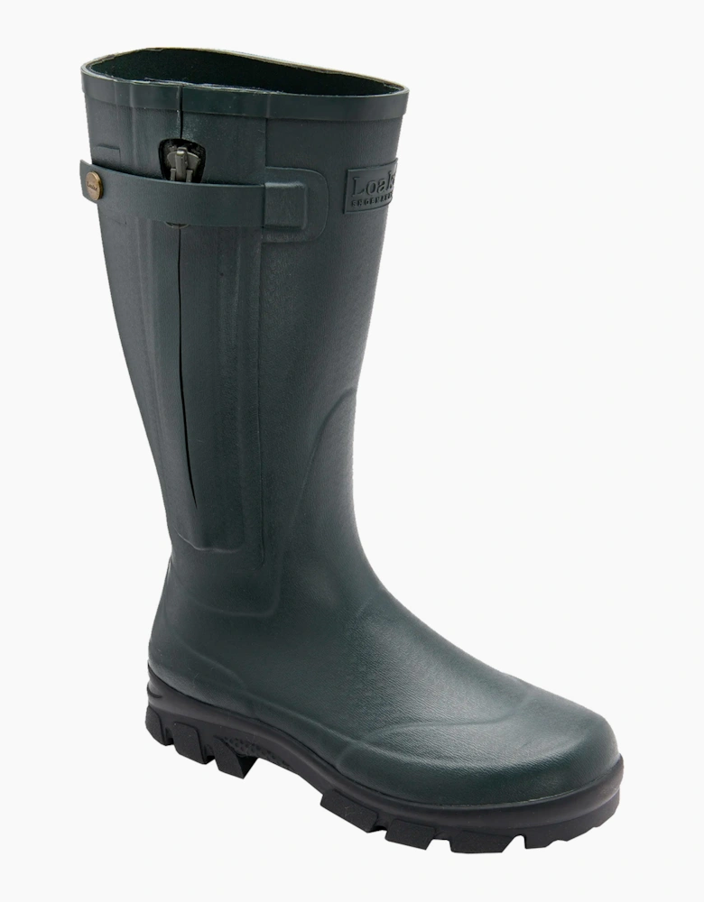 LOAKE RUBBER LINED WELLINGTON | GREEN