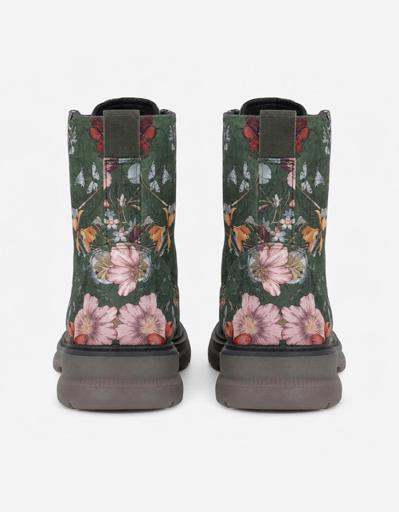 Cipriata ANNETTA Womens Ankle Boots Green Floral