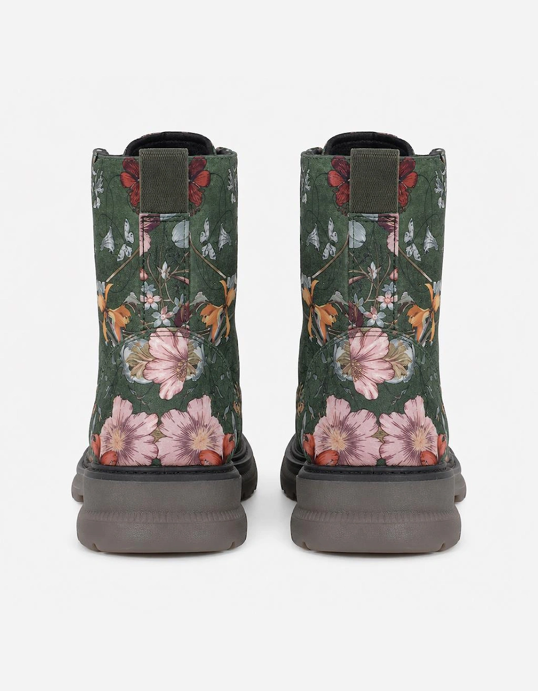 Cipriata ANNETTA Womens Ankle Boots Green Floral