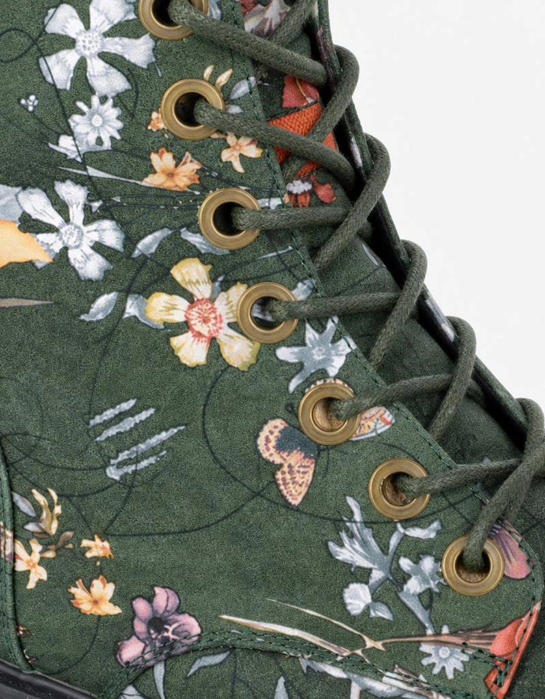 Cipriata ANNETTA Womens Ankle Boots Green Floral