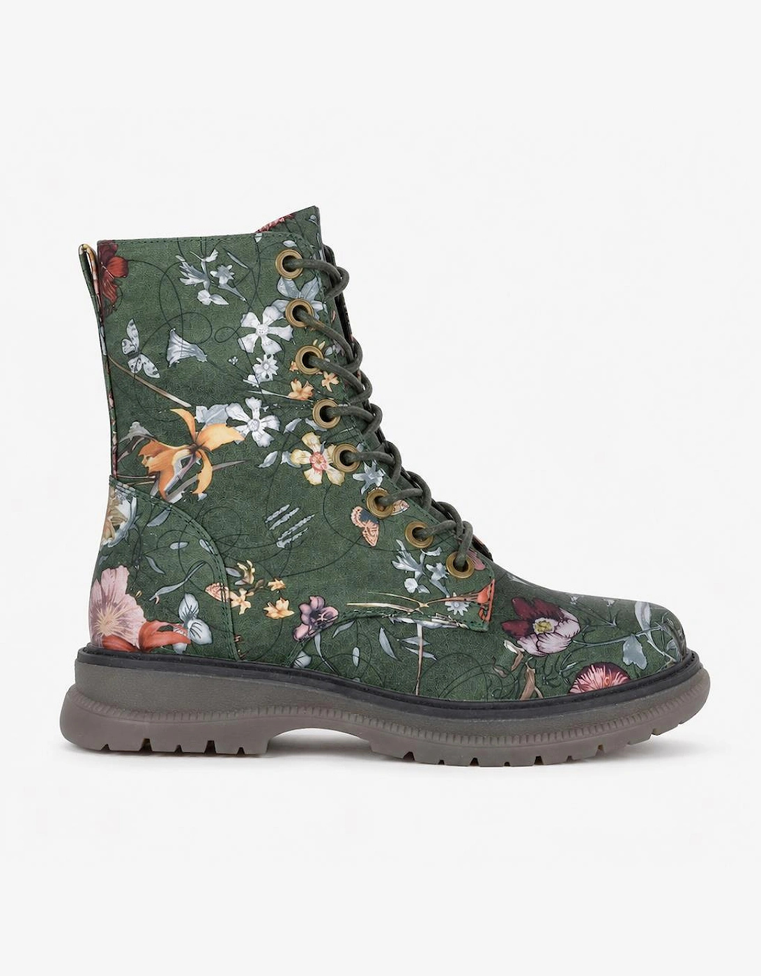 Cipriata ANNETTA Womens Ankle Boots Green Floral