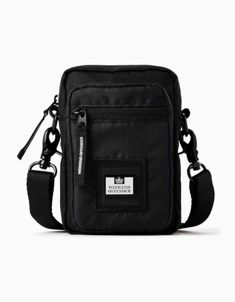 WEEKEND OFFENDER Ripstop Small Crossbody Bag - Black