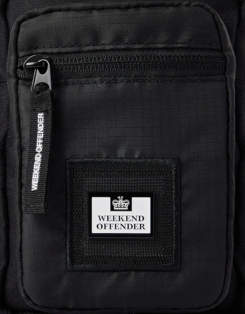 WEEKEND OFFENDER Ripstop Small Crossbody Bag - Black