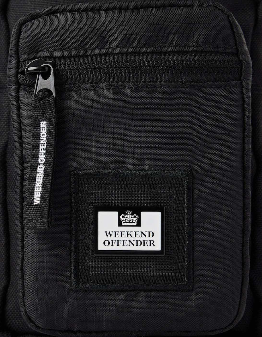 WEEKEND OFFENDER Ripstop Small Crossbody Bag - Black